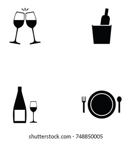 wine icon set