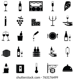 wine icon set