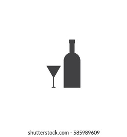 wine icon. sign design