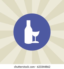wine icon. sign design. background