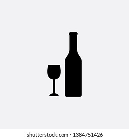 wine icon sign signifier vector