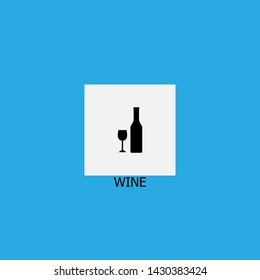 wine icon sign signifier vector