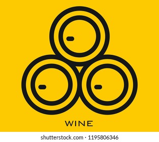 Wine icon signs