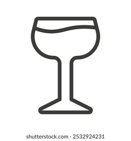 Ícone de vinho Simples contorno vetor logotipo
