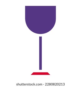 wine icon solid red purple style easter illustration vector element and symbol perfect. Icon sign from modern collection for web.