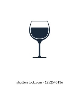 wine icon symbol logo template