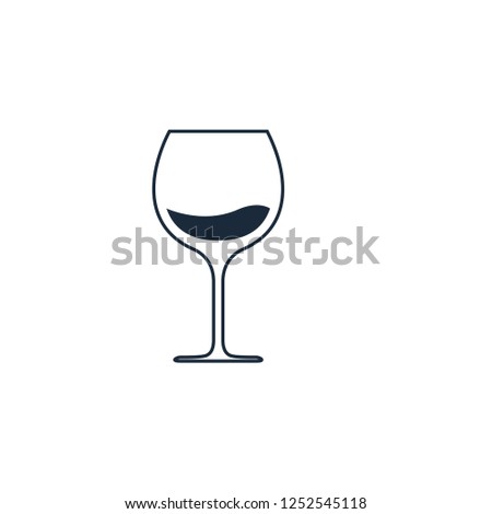 wine icon symbol logo template