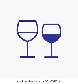 Wine Icon Symbol Vector outline