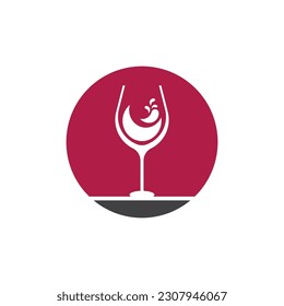 Wine icon and symbol vector template
