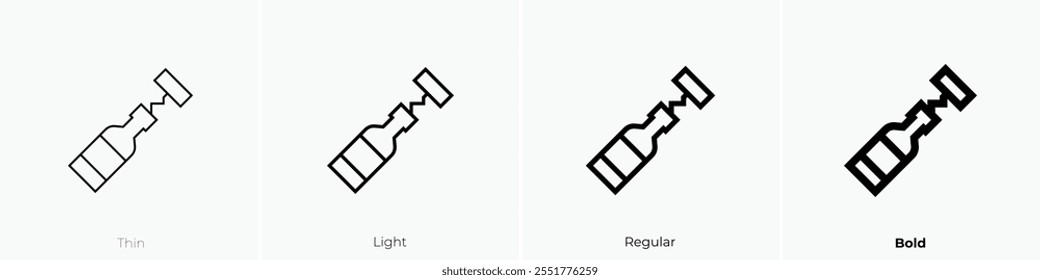 wine icon. Thin, Light Regular And Bold style design isolated on white background
