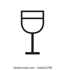 Wine icon in trendy flat style design. Vector graphic illustration. Suitable for website design, logo, app, and ui. EPS 10.
