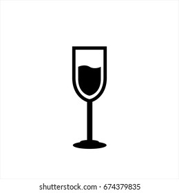 Wine icon in trendy flat style isolated on background. Wine icon page symbol for your web site design Wine icon logo, app, UI. Wine iconVector illustration, EPS10.