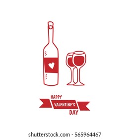wine icon Valentine's Day