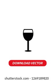 Wine icon, Vector