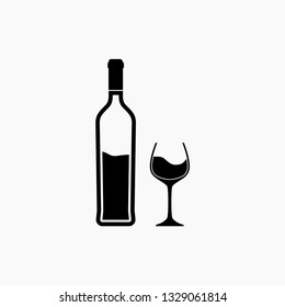 wine icon vector