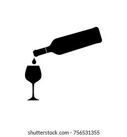 wine icon vector