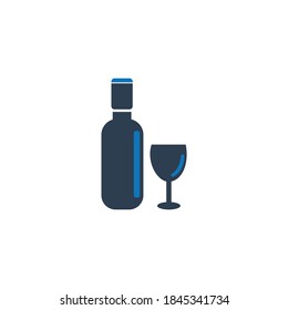 Wine icon vector. Illustration art
