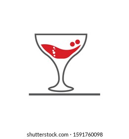 Wine icon Vector Illustration design Logo template