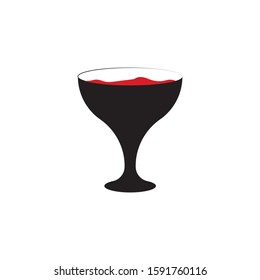 Wine icon Vector Illustration design Logo template