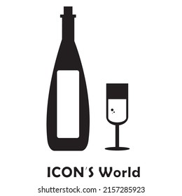 Weinsymbol. Vektorgrafik eps10.