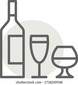 wine icon vector illustration flat