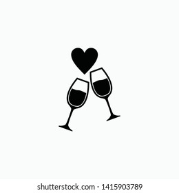 wine icon vector illustration isolated
