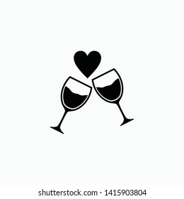 wine icon vector illustration isolated