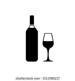 Wine icon Vector Illustration on the white background