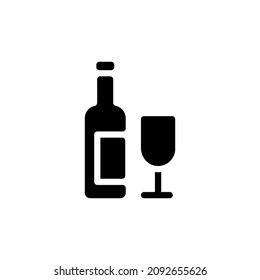 Wine icon in vector. Logotype
