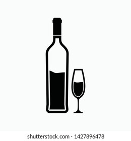 wine icon vector sign symbol