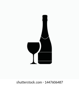 wine icon vector sign symbol