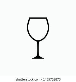 wine icon vector sign symbol isolated