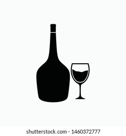 wine icon vector sign symbol isolated