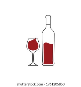 wine icon vector sign symbol
