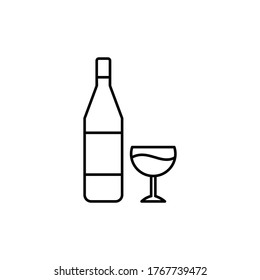wine icon vector sign symbol isolated