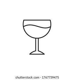 wine icon vector sign symbol isolated