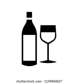 Wine icon vector icon. Simple element illustration. Wine symbol design. Can be used for web and mobile.