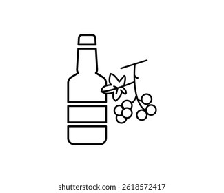 wine icon vector symbol design illustration