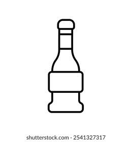 wine icon with white background vector stock illustration