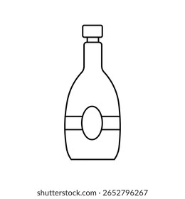 wine icon with white background vector stock illustration