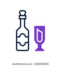 icono de vino para tu sitio web, móvil, presentación y diseño de logotipo.