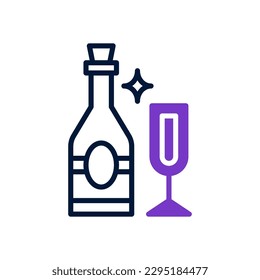 icono de vino para tu sitio web, móvil, presentación y diseño de logotipo.