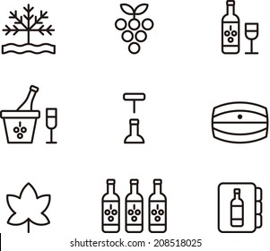 Wine icons
