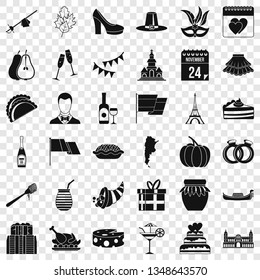 Wine icons set. Simple style of 36 wine vector icons for web for any design