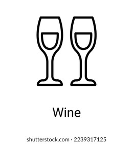WIne icons with white background.