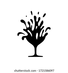 Wine сreative idea logo design