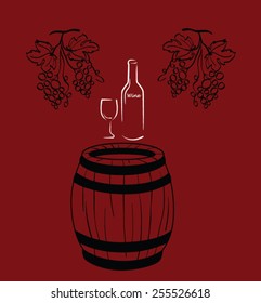 wine illustration