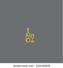 Wine illustration icon