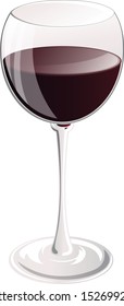 wine isolated on white background. illustration vector