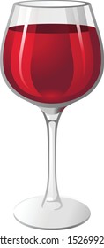 wine isolated on white background. illustration vector